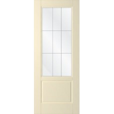 Дверь WanMark Скай-2 крем, сатинат, гравировка рис. 1