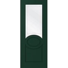 Дверь WanMark Скай-4 зеленый, сатинат