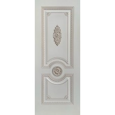 Дверь WanMark Мария Светло-серый, декор № 1