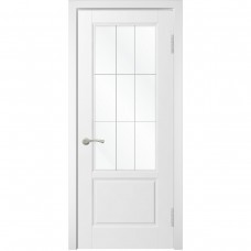 Дверь WanMark Скай-2 белая эмаль стекло