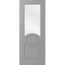 Дверь WanMark Скай-4 серый, сатинат