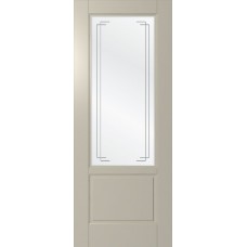 Дверь WanMark Скай-2 светло-серый, сатинат, гравировка рис. 2