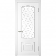 Дверь WanMark Фортэ белая эмаль стекло