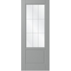 Дверь WanMark Скай-2 серый, сатинат, гравировка рис. 1