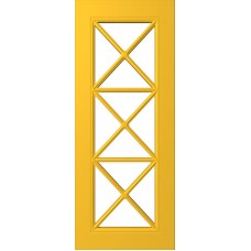 Дверь WanMark Скай-8 желтый, под стекло