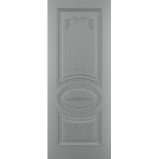 Дверь WanMark Алиса-1 эмаль Серый, декор № 1
