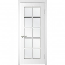 Дверь WanMark Скай-1 белая эмаль стекло