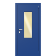 Входная дверь Portalle Termo Ral 5005, Ral 5005 со стеклом