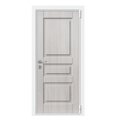 Входная дверь Portalle Termo Wood Белая эмаль, Белая эмаль Зеркало