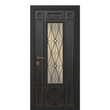 Входная дверь Portalle Termo Wood Венге, Венге Ковка