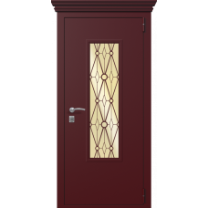 Входная дверь Portalle Termo Light Ral 3005, Ral 3005 Решетка