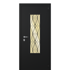 Входная дверь Portalle Termo Plus Ral 9005, Черный глянец V001