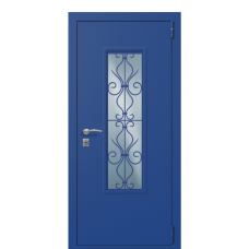 Входная дверь Portalle Termo Light Ral 5005, Ral 3031 Решетка