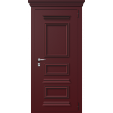 Входная дверь Portalle Termo Ral 3005, Ral 3005 Багет Багет III Карниз