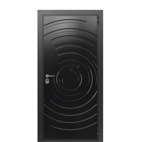 Входная дверь Termo Wood Ral 9005 утепленная с двойным терморазрывом