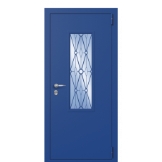 Входная дверь Portalle Termo Ral 5005, Ral 5005 Решетка