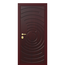 Входная дверь Portalle Termo Wood Темно-красный, Темно-красный Золото