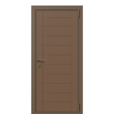 Входная дверь Portalle Termo Wood Ral 8025, Ral 8025 F 021