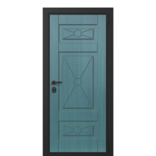 Входная дверь Portalle Termo Wood Серо-голубая, Серо-голубая C 004