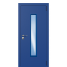 Входная дверь Portalle Termo Light Ral 5005, Ral 3031 Стекло