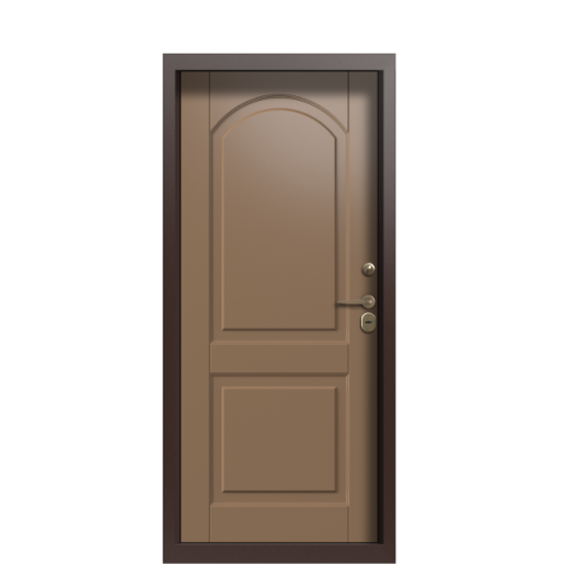 Входная дверь Termo Wood Ral 8025 с двойным терморазрывом багет