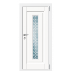 Входная дверь Portalle Fortis Ral 9003, Ral 9003 С решеткой