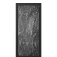 Входная дверь Portalle Termo Wood Темный мрамор (Глянец), Темный мрамор (Глянец) С зеркалом