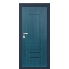 Входная дверь Portalle Fortis Темно-синяя, Темно-синяя B 002 Зеркало