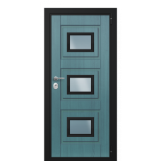 Входная дверь Portalle Fortis Серо-голубая, Серо-голубая