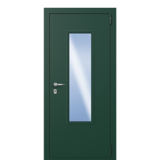 Входная дверь Portalle Termo Ral 6005, Ral 6005 Со стеклом
