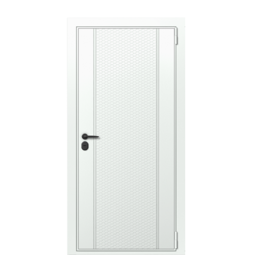 Входная дверь Termo Wood Ral 9003 с двойным терморазрывом