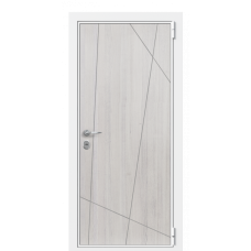 Входная дверь Portalle Termo Wood Белая эмаль, Белая эмаль Woodline L 005