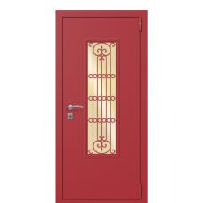 Входная дверь Portalle Termo Light Ral 3031, Ral 3031 Решетка