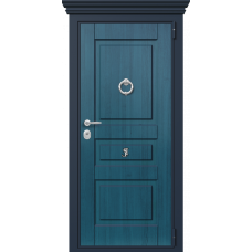 Входная дверь Portalle Fortis Темно-синяя, Черный гранит