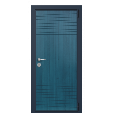 Входная дверь Portalle Termo Wood Темно-синяя, Темно-синяя L 003