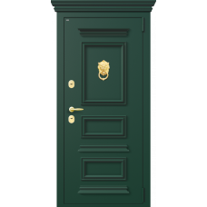 Входная дверь Portalle Shweda Ral 6005, Зеленое сукно Багет Багет III