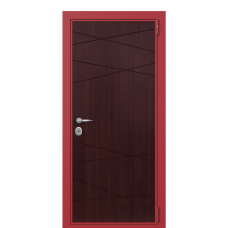 Входная дверь Portalle Termo Wood Темно-красный, Темно-красный L 001