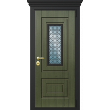 Входная дверь Portalle Termo Wood Темно-зеленое, Темно-зеленое
